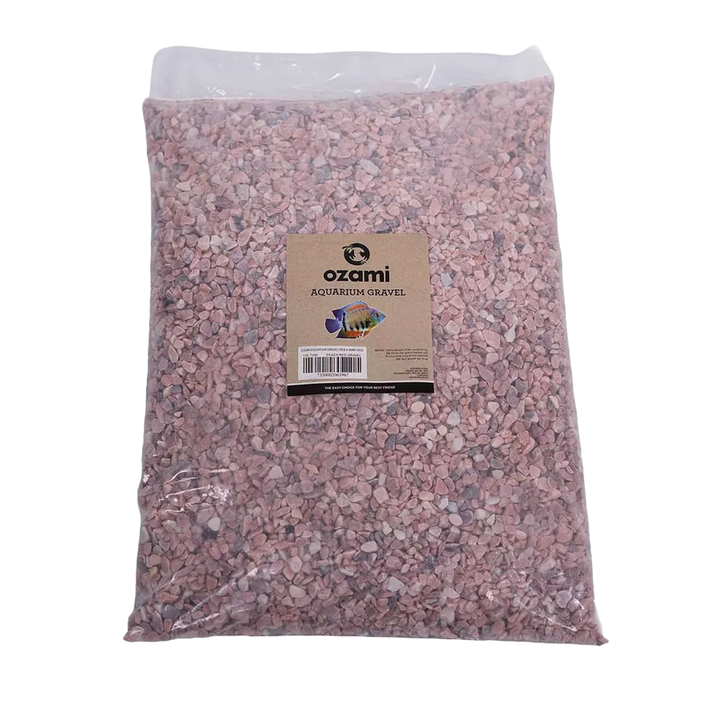 Ozami Aquarium Gravel Red 4–6 mm - 10 KG