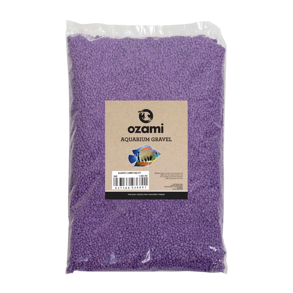 OZAMI AKVARIEGRUS 2-3MM VIOLET 2KG