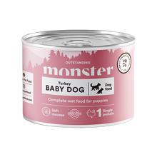 Monster Dog Baby Mousse Glas 190 g (6 stk./frp)