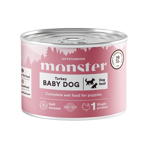 Monster Dog Baby Mousse Glas - 190 G