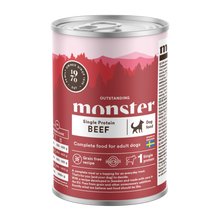Monster Dog Adult Enkelt Oksekød Glas 400 g (6 stk./frp)