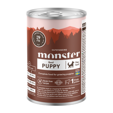 Monster Dog Puppy Oksekød i Glas 400 g (6 stk./frp)
