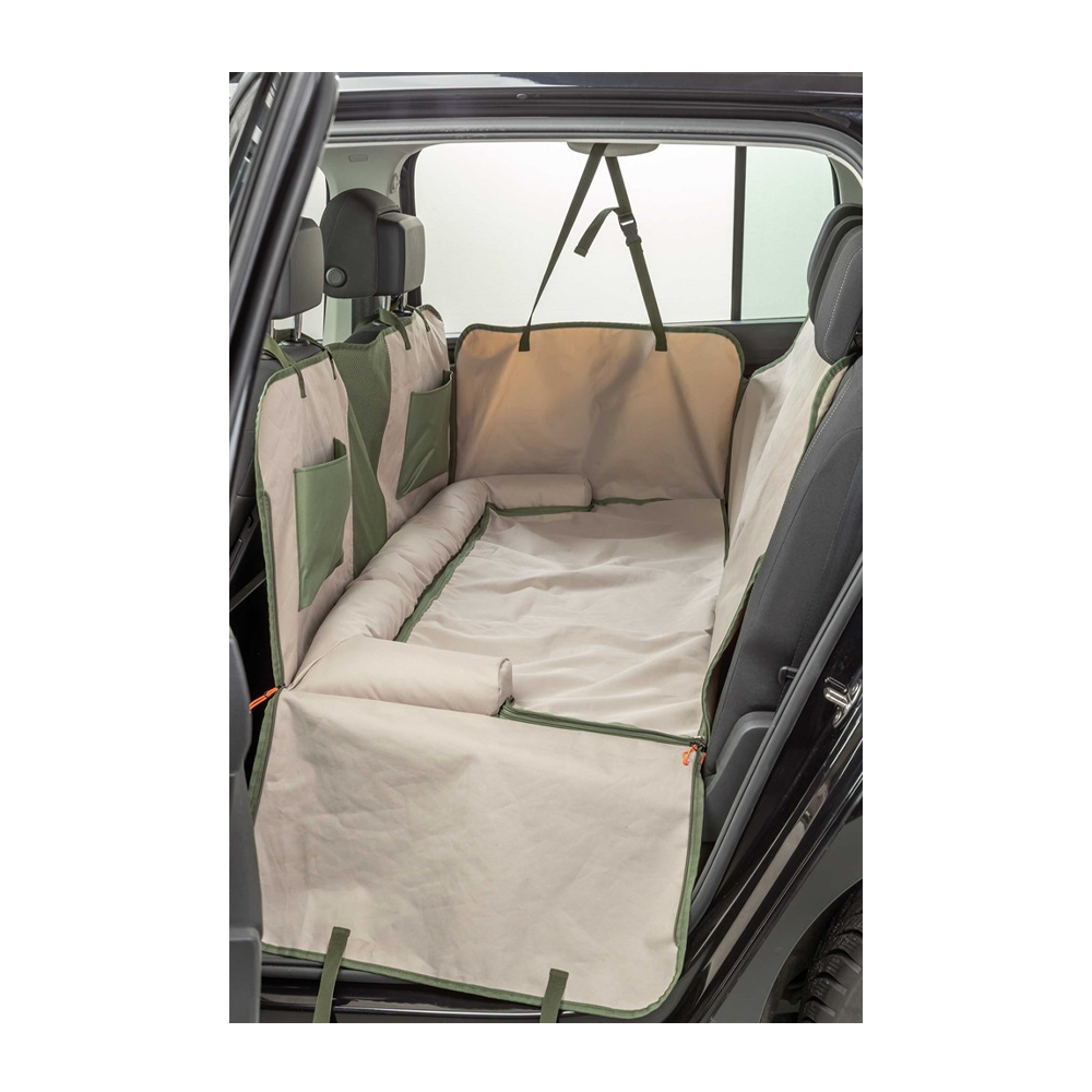 Bilskydd med vändbar filt, 1.61 × 2.1 m, olivgrön/beige