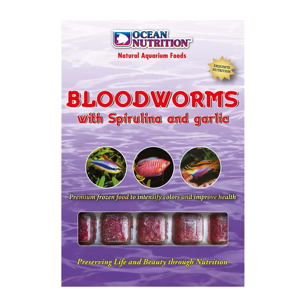 Bloodworms Spirulina & Vitlök - 100 G | Endast 69 kr! - Zoogiganten