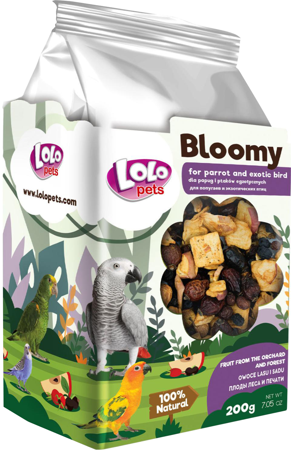 Bloomy Äpplemix Exotiska fåglar - 100 G | Endast 89 kr! - Zoogiganten