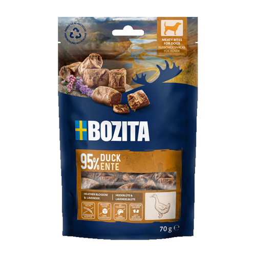 Bozita Snacks Meaty Bites Duck - 70g
