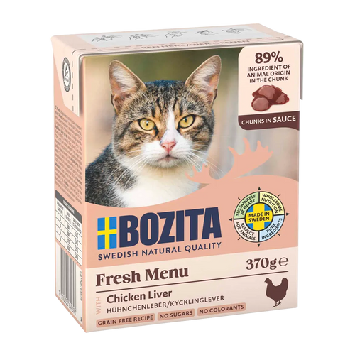 Bozita C Kyllingelever i sauce - 6x370 g
