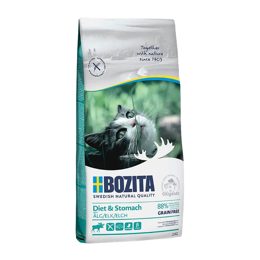Bozita Diet & Stomach Kornfri Elg