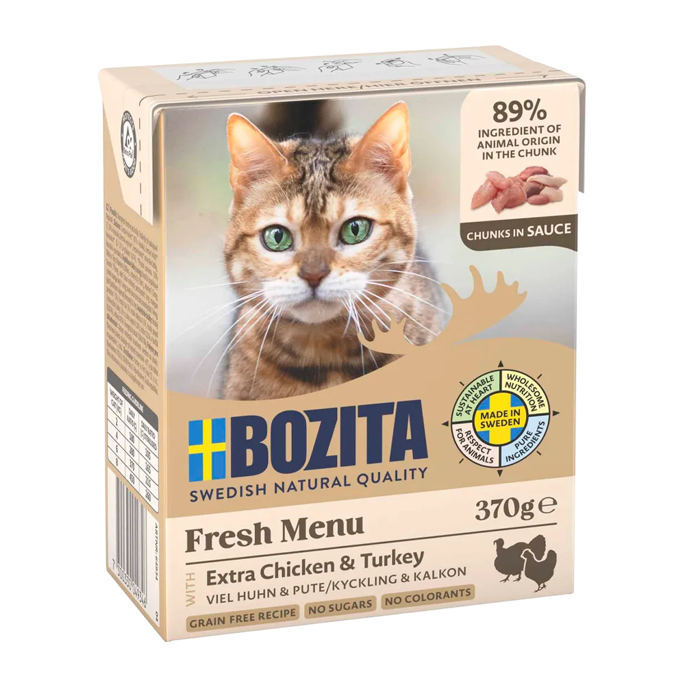 Bozita Bidder i Sovs med Kylling & Kalkun - 370 G