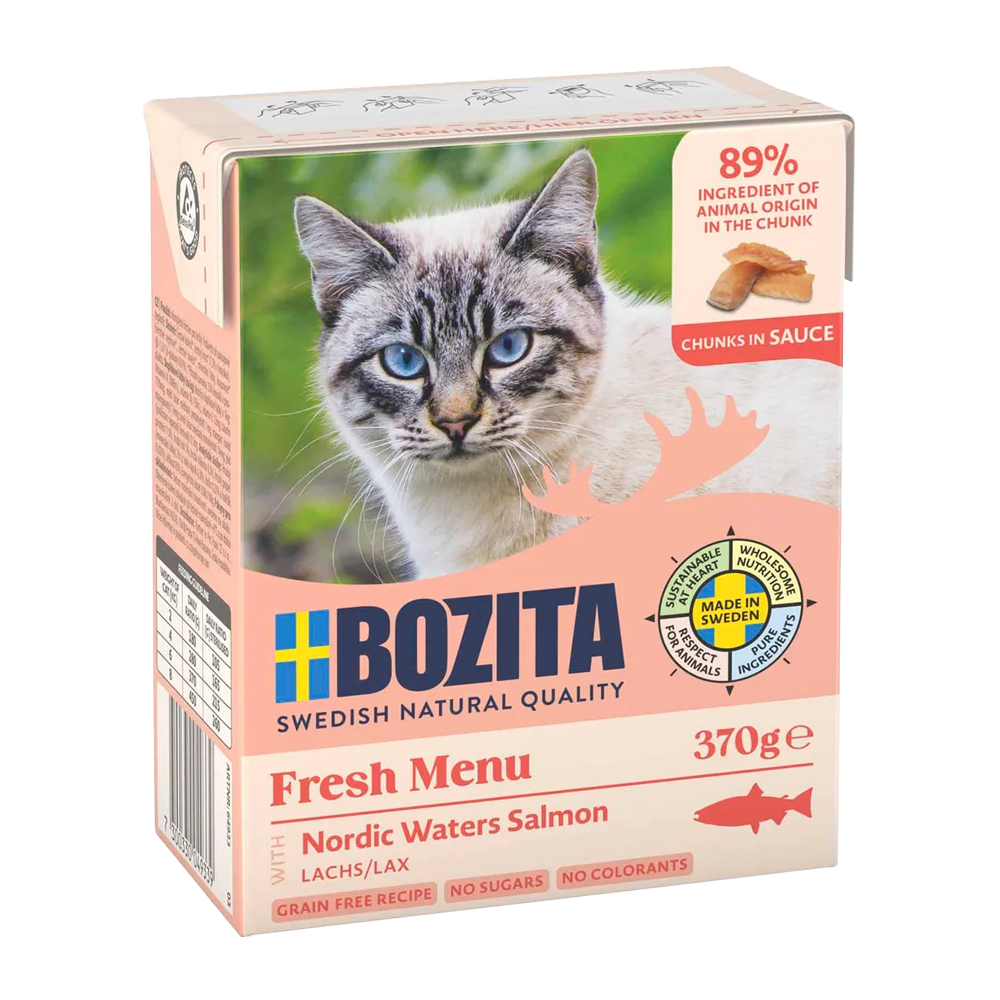 Bozita Bidder i Sauce med Laks - 370 G