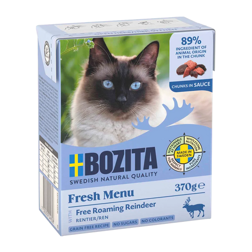 BOZITA KATTEPOMMES FRITES I SAUCE MED REN 370G