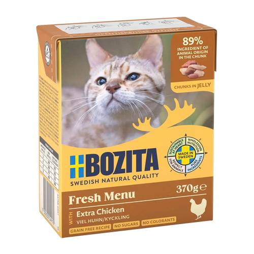BOZITA KATTE KYLLING I GELÉ 370 G