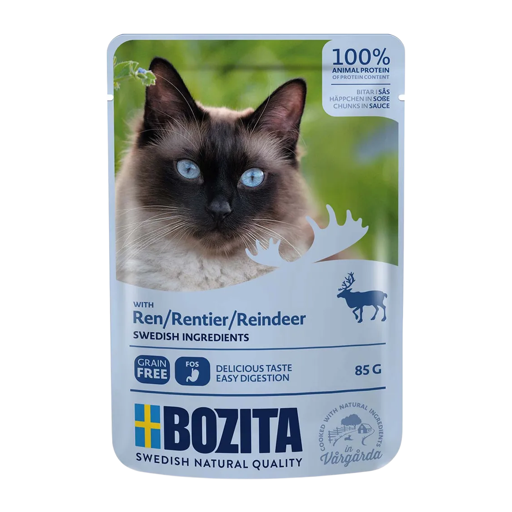 Bozita Kattemad med rensdyr i sovs - 85 g
