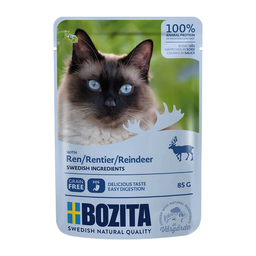 Bozita Kattemad med rensdyr i sovs - 85 g