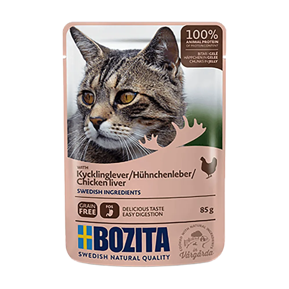 Bozita Kyllingelever i gelé - 85 g