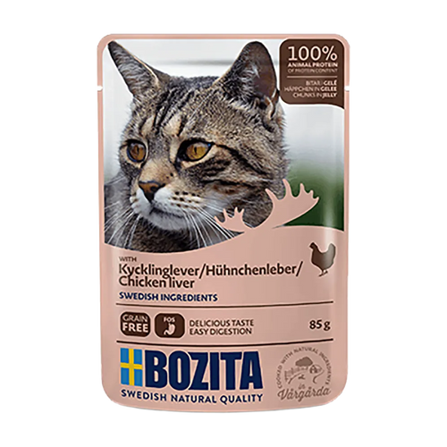 Bozita Kyllingelever i gelé - 85 g