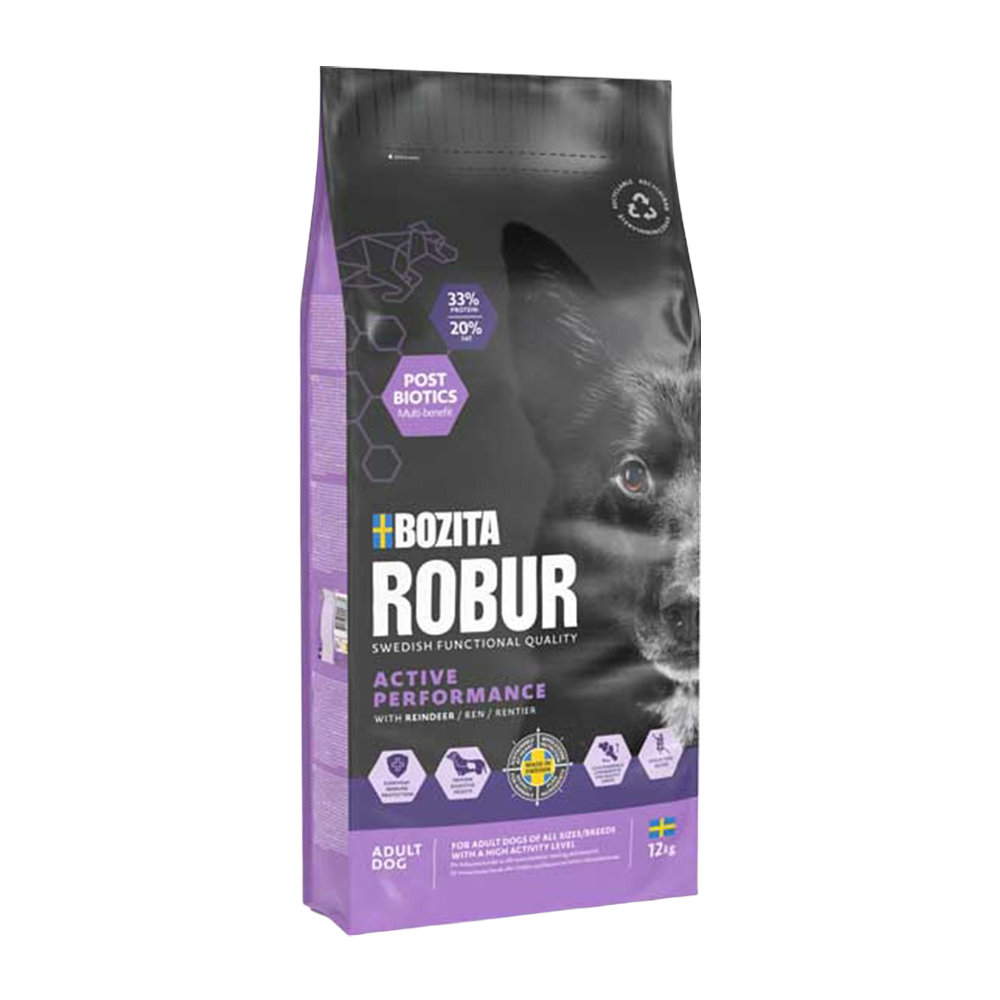 Bozita Robur Voksen Aktiv Rensdyr - 12 kg