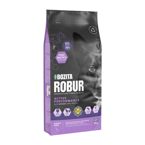 Bozita Robur Voksen Aktiv Rensdyr - 12 kg