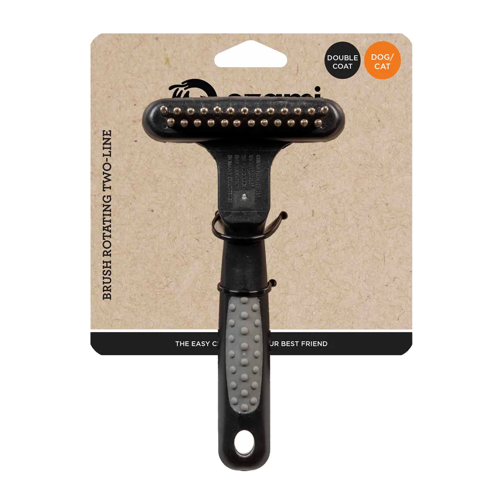 Roterende børste med to linjer - 16,9x9x5 cm