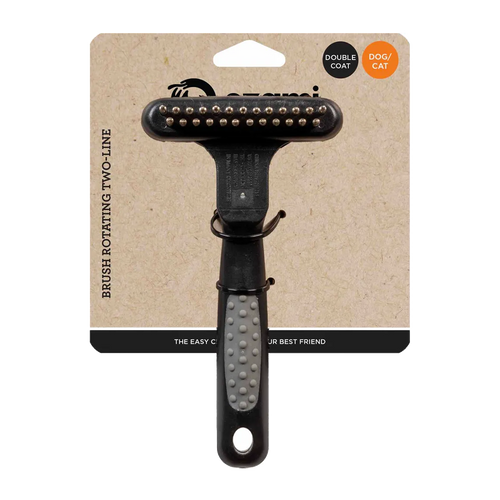 Roterende børste med to linjer - 16,9x9x5 cm