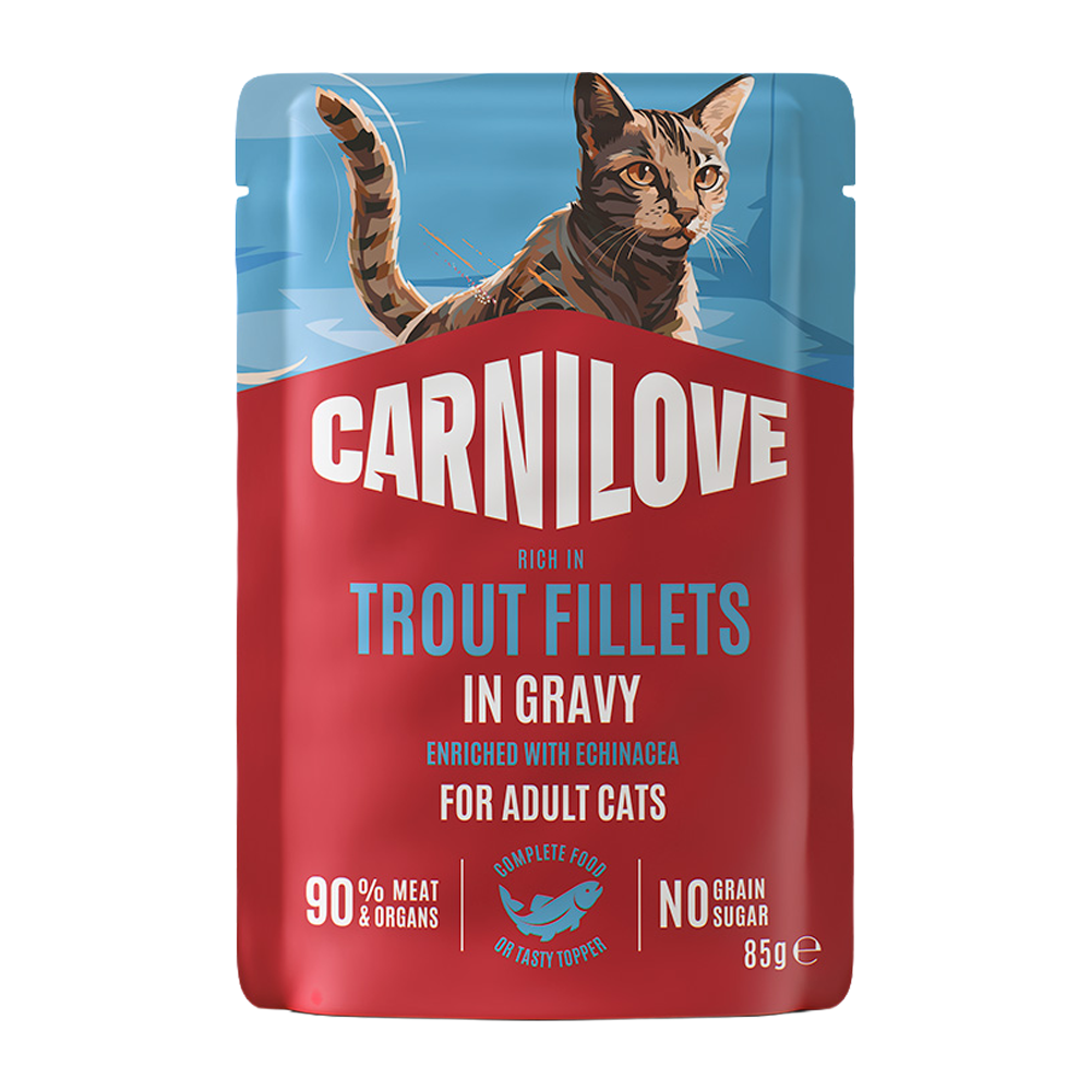 CL Cat Pouch Ørredfileter - 85 g