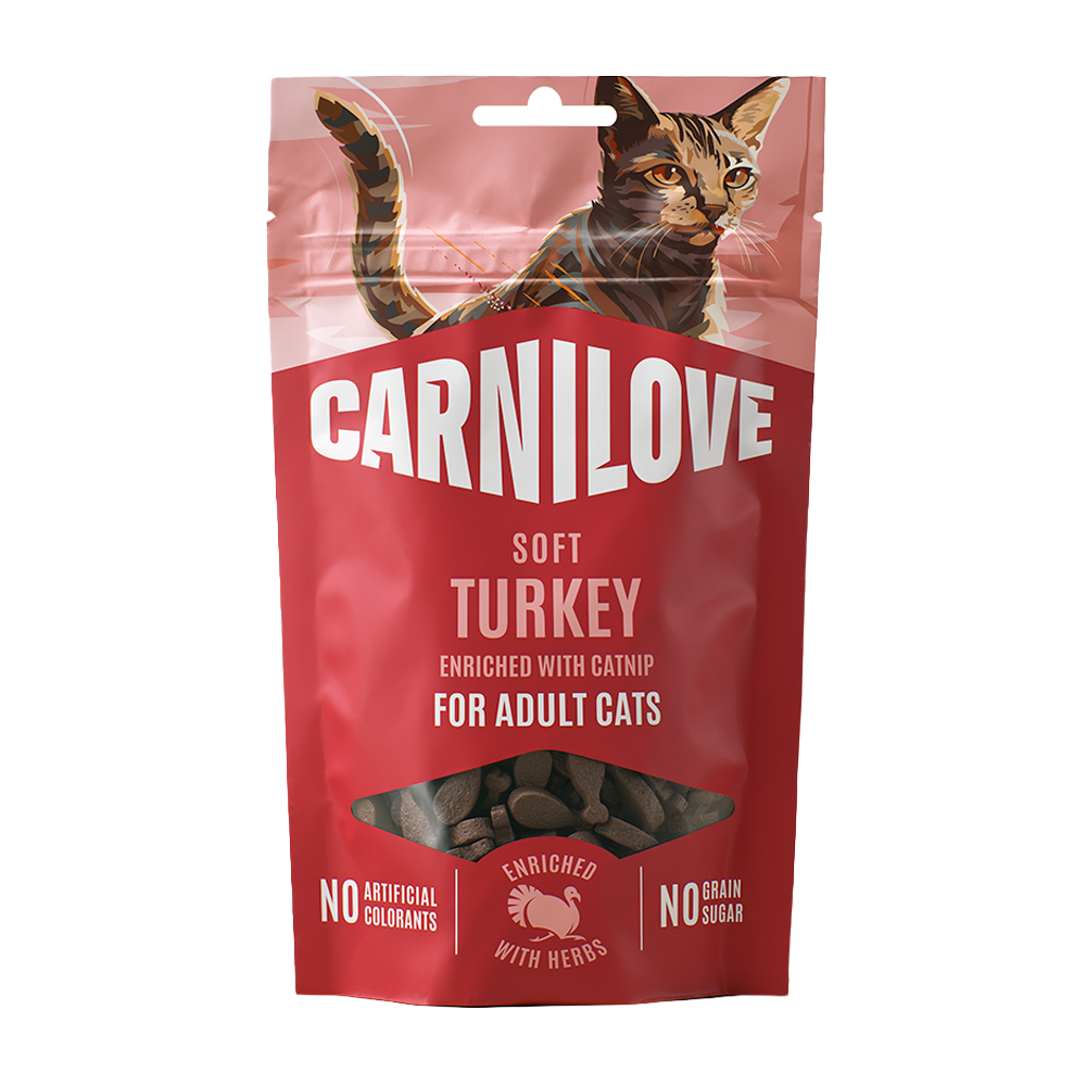 CL Cat Soft Snack Turkey enriched with Catnip - 50 G