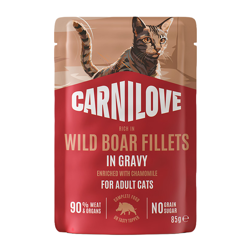 CL Cat Pouch Vildsvin - 85 g