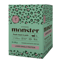 Monster Cat Pouches Voksen Lam 85 g (8-pak)