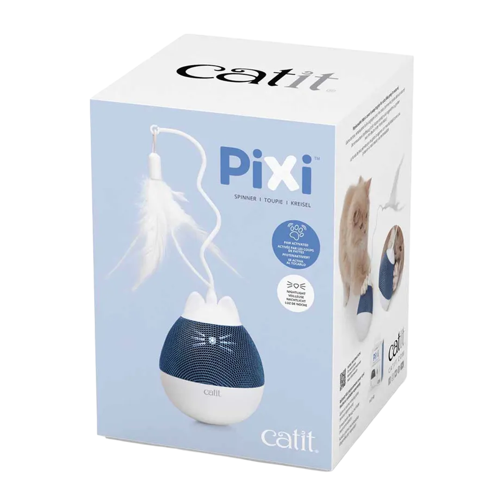 Catit Pixi Spinner - Vit & Blå