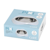 Catit Pixi Skål Rustfrit Stål/Hvid - 200 ML