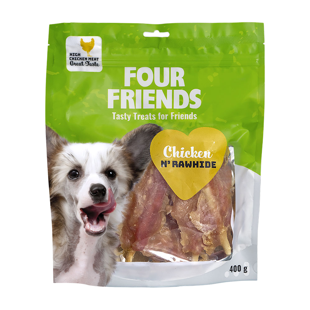 FourFriends Kylling og råhud - 400 g