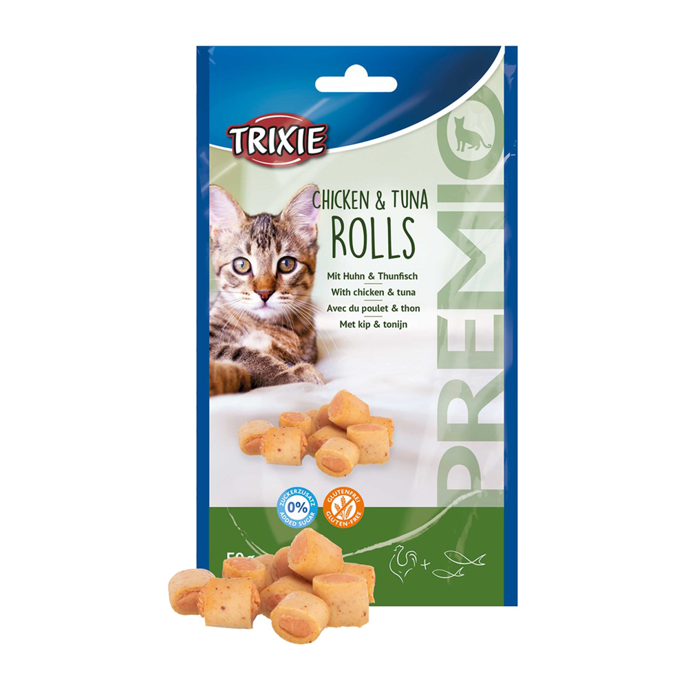 Premio kylling- og tunrulle - 50 g