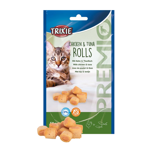 Premio kylling- og tunrulle - 50 g