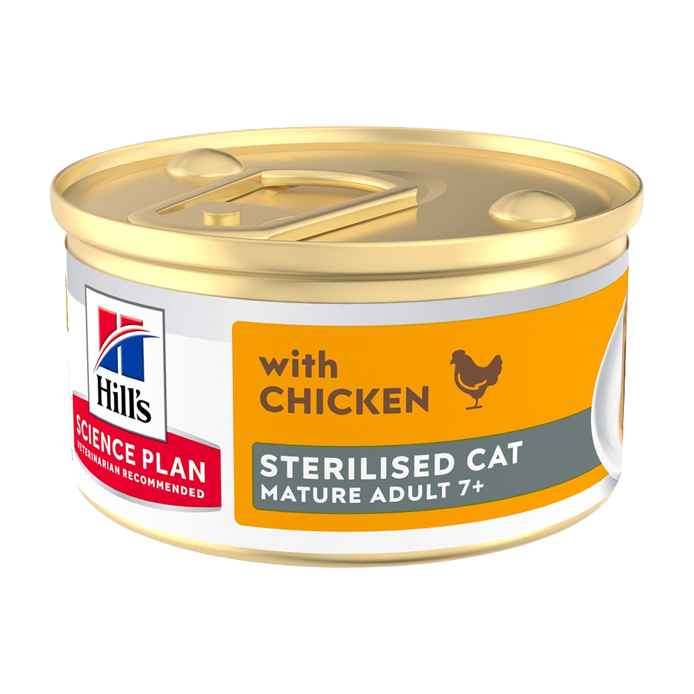 Hill's Science Plan Sterilised Cat Mature Adult 7+ Mousse med kyckling - 85g
