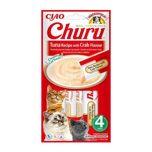 Churu Cat Tonfisk & Krabba - 4 ST | Endast 39 kr! - Zoogiganten
