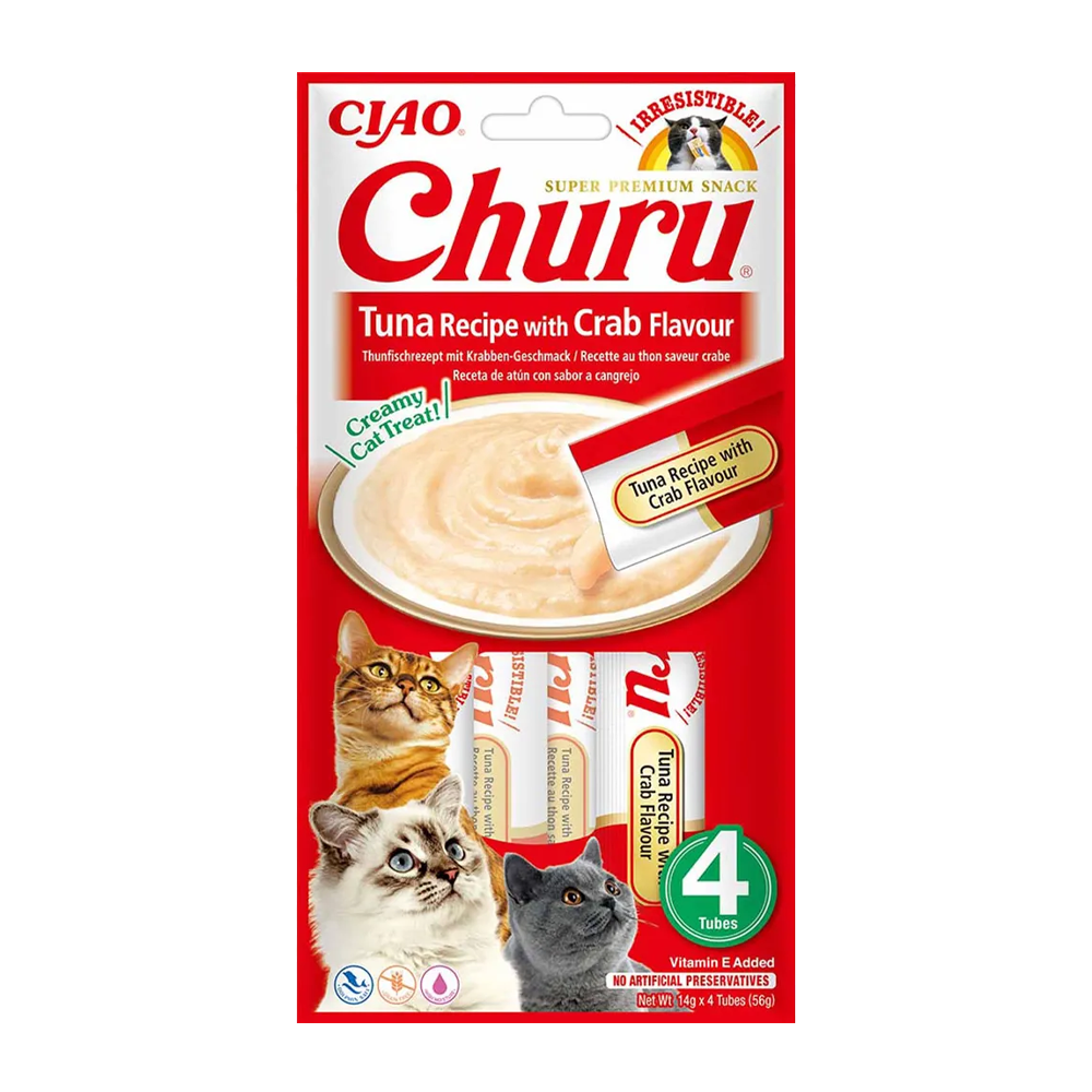 Churu Cat Tonfisk & Krabba - 4 ST | Endast 39 kr! - Zoogiganten