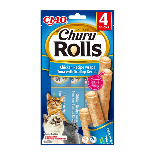 Churu Cat Tonfisk & Nötkött -4 ST | Endast 39 kr! - Zoogiganten