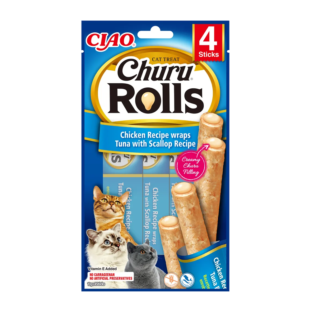 Churu Cat Tonfisk & Nötkött -4 ST | Endast 39 kr! - Zoogiganten