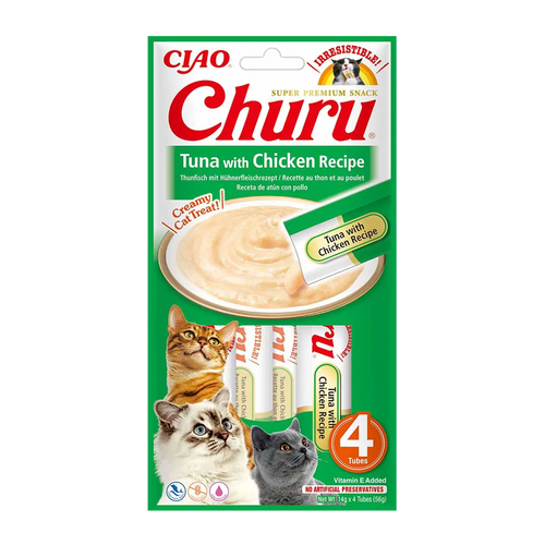 Churu Cat Tonfisk & Kyckling - 4 ST | Endast 39 kr! - Zoogiganten