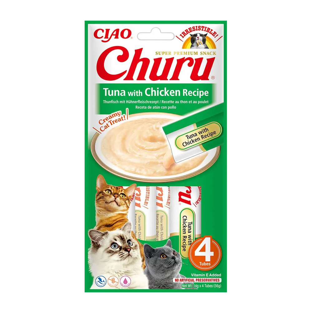 Churu Cat Tonfisk & Kyckling - 4 ST | Endast 39 kr! - Zoogiganten