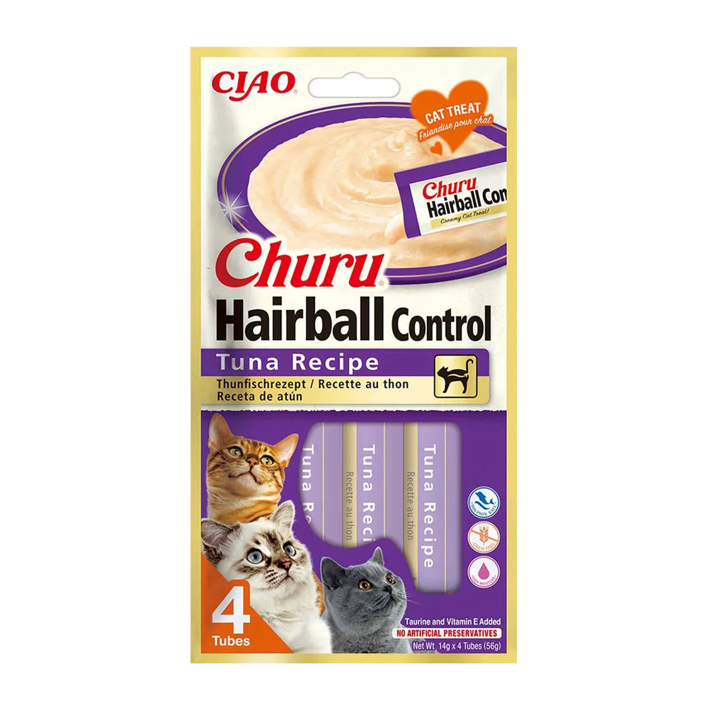 Churu Hairball Controll Tonfisk - 4 ST | Endast 49 kr! - Zoogiganten