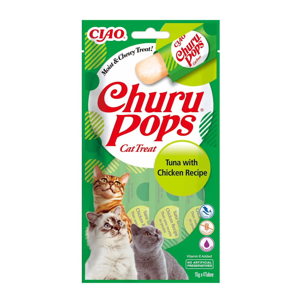 Churu Cat Pops Tonfisk/Kyckling - 4 ST | Endast 39 kr! - Zoogiganten