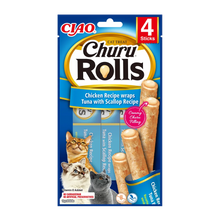 Churu Cat Rolls Kyckling/Tonfisk Med Kammusla | Endast 49 kr! - Zoogiganten