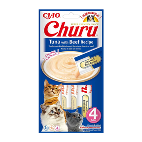 Churu Cat Tonfisk & Nötkött -4 ST | Endast 39 kr! - Zoogiganten