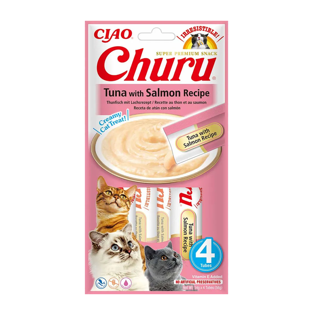 Churu Cat Tonfisk & Lax - 4 ST | Endast 39 kr! - Zoogiganten