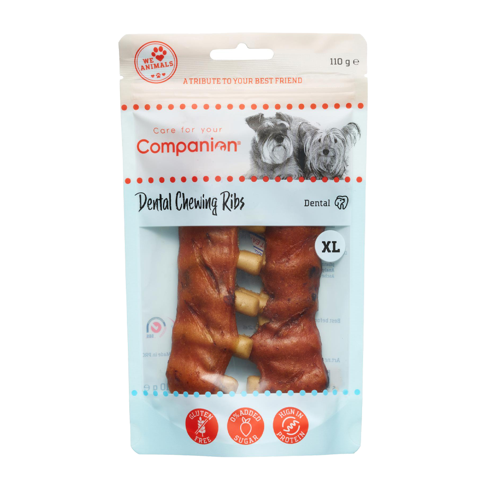 Companion Dental Chewing Ribs - XL | Endast 69 kr! - Zoogiganten