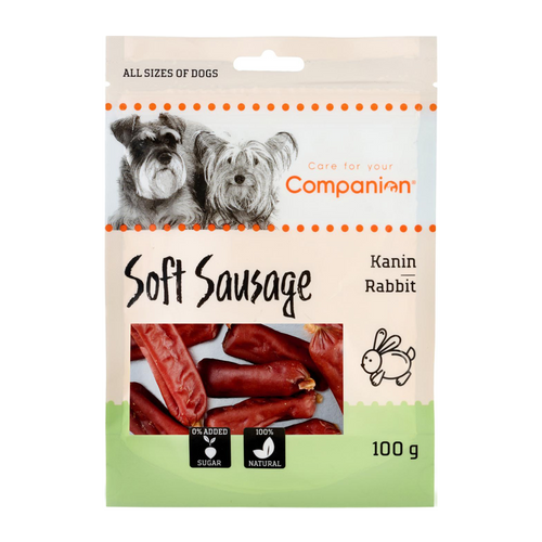 Companion Kanin Short Sausage - 100 G | Endast 39 kr! - Zoogiganten