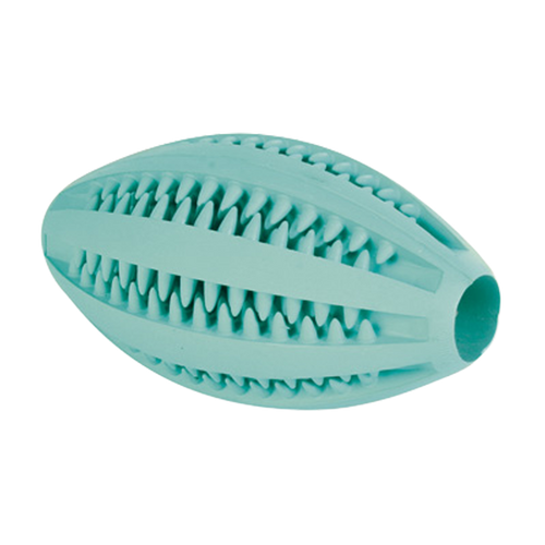 Denta Fun Rugbybold M Mintsmag Naturgummi - 11 CM