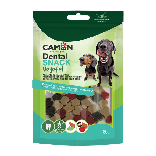 Veg. Dental Snacks - sød kartoffel/mynte/tomat/BBQ