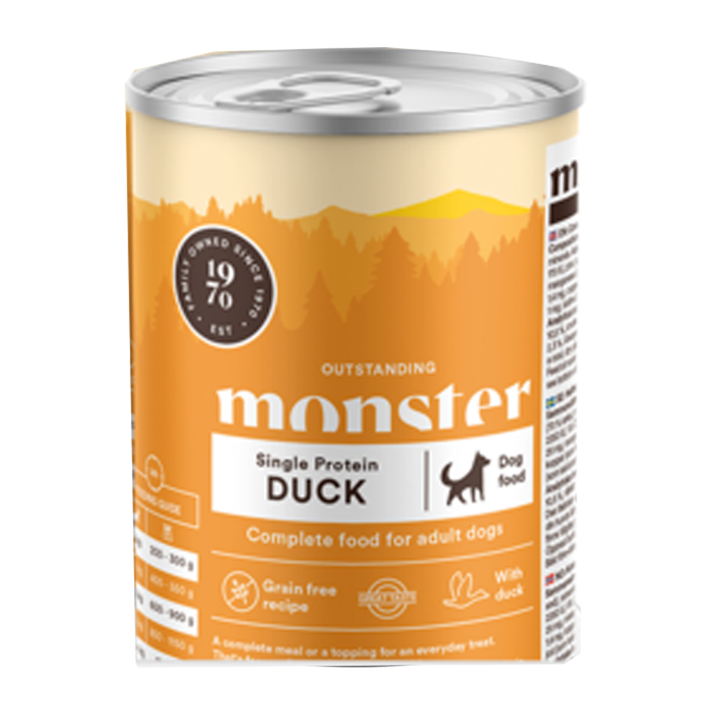 Monster Dog Adult Enkelt And Dåse - 400 G